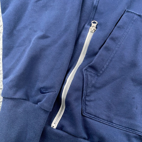 Nike Hoodie Mens Small Navy Blue Dri-Fit Pullover Logo Graphic Basketball Y2K - Picture 4 of 13